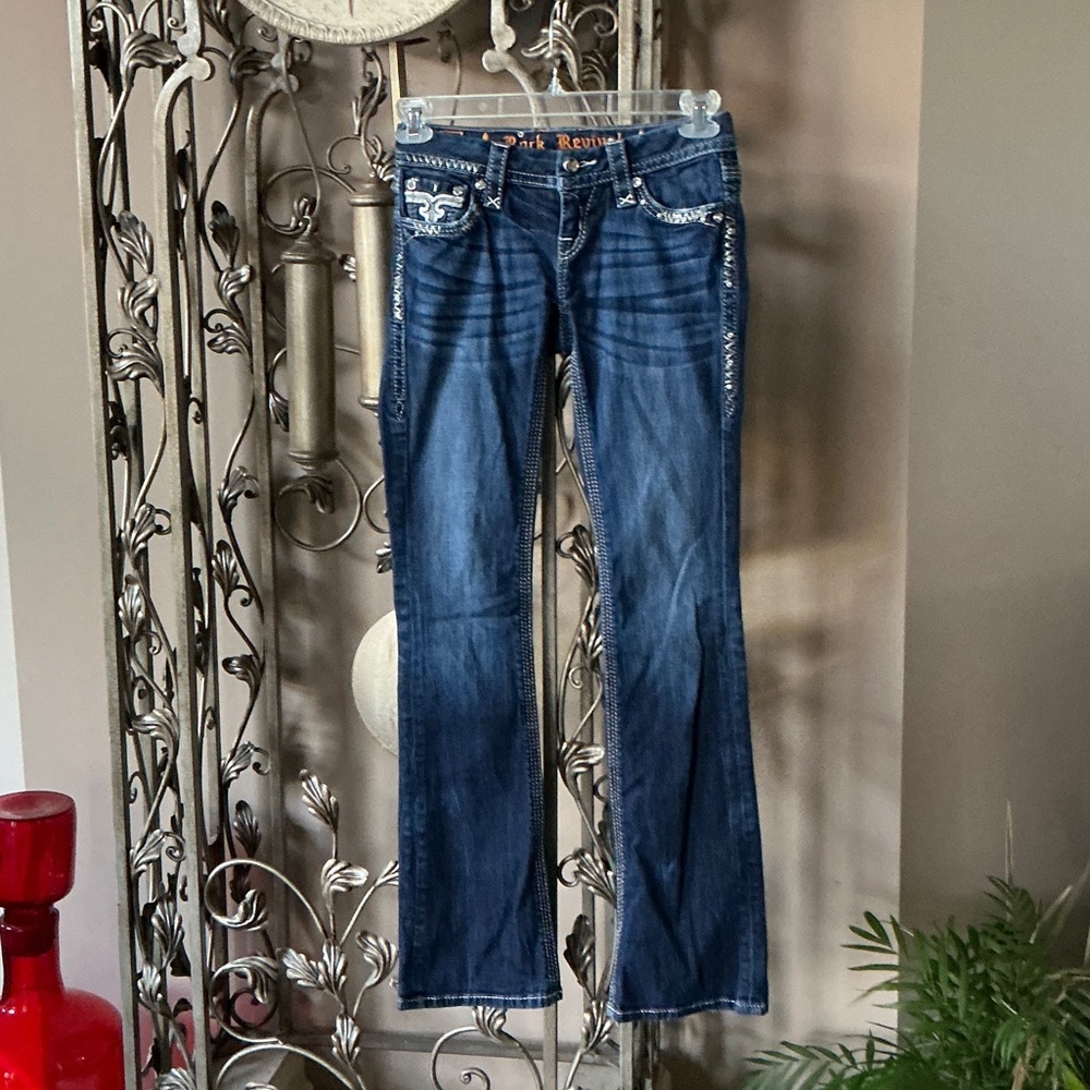 Rock Revival Dark Blue Boot Cut Jeans